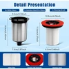 Chuancheng HEPA filtrų rinkinys Bosch Unlimited 9 ir 10 dulkių siurbliams 12050162