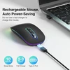 cimetech belaidė optinė pelė, Bluetooth 5.1 ir 2,4 GHz, su LED, EU-M01-RD-BK