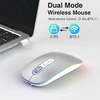 Cimetech belaidė optinė pelė, Bluetooth 5.1 ir 2,4 GHz, įkraunama, EU-M01-RD-SR