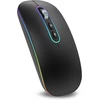 cimetech belaidė optinė pelė, Bluetooth 5.1 ir 2,4 GHz, su LED, EU-M01-RD-BK