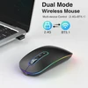 cimetech belaidė optinė pelė, Bluetooth 5.1 ir 2,4 GHz, su LED, EU-M01-RD-BK