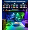 CLY saulės energija maitinamas RGB LED prožektorius su nuotoliniu valdymu, 6 W, IP66, 10 spalvų, 30 režimų