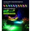 CLY saulės energija maitinamas RGB LED prožektorius su nuotoliniu valdymu, 6 W, IP66, 10 spalvų, 30 režimų