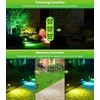 CLY saulės energija maitinamas RGB LED reflektorius, IP66, 10 spalvų, 6 ryškumo lygiai, su nuotoliniu valdymu