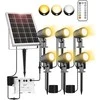 CLY saulės energijos reflektorius su nuotolinio valdymo pultu, IP66, 6000 mAh, 6 W, lauko apšvietimas