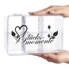 COM-FOUR arbatos dėžutės su 6 skyriais, 2 vnt., 21,5 × 15 × 9 cm