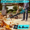 ConBlom Akumuliatorinis lapų pūstuvas su Turbo funkcija, suderinamas su Dewalt 18 V/20 V akumuliatoriais, 33 m/s oro srautu, FOZZ0350