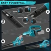 ConBlom Akumuliatorinis lapų pūstuvas su Turbo funkcija, suderinamas su Dewalt 18 V/20 V akumuliatoriais, 33 m/s oro srautu, FOZZ0350