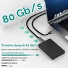 ConnBull Thunderbolt 5 USB-C kabelis 80 Gbit/s 240 W 30 cm TB5-80G-1FT