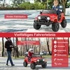 COSTWAY 12V elektrinis vaikiškas automobilis, raudonas
