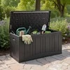 COSTWAY sodo dėžė 300 l, atspari orui, HDPE plastikas, 114 × 55 × 61 cm, ZB34073DE