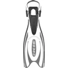 Cressi nardymo plaukmenys su atvira kulno dalimi Frog Plus BF203044, juoda/balta