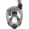 Cressi pilno veido nardymo kaukė Komodo 180° panorama CO2 saugi anti-rasa silikoninė juoda S/M