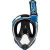 Cressi viso veido nardymo kaukė su vamzdeliu, silikonas, polikarbonato lęšis, S/M, juoda/mėlyna, XDT005020