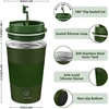 CS COSDDI termopuodelis 380 ml iš nerūdijančiojo plieno, sandarus Travel Mugs Žalias-A