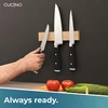 Cucino magnetinė peilių juosta iš ąžuolo, 25 cm, su 3M tvirtinimo juosta, Messerleiste_oak_25cm