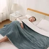 CURECURE elektrinė šildoma flanelinė antklodė 130 × 180 cm, 6 temperatūros lygiai, ETGL-HB1613EU-FL-QGR
