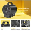 DAHTEC nešiojamas elektrinis šildytuvas 3000 W su termostatu ir apsauga nuo perkaitimo BGP1308-03