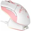 DAREU EM901X-PK belaidė žaidimų pelė, 12000 DPI, 1000 Hz, rožinė, su įkrovimo stotele