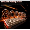 DAREU laidinė žaidimų klaviatūra su magnetiniais jungikliais 8000 Hz COOL68-OR
