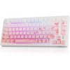 DAREU mechaninė belaidė žaidimų klaviatūra 75 %, 81 klavišas, RGB, EK75 PRO-PK-C