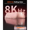DAREU mechaninė žaidimų klaviatūra 60 %, Hall efekto jungikliai, 8 kHz, COOL60-PK