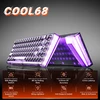 DAREU mechaninė žaidimų klaviatūra su Hall Effect jungikliais, 8000 Hz, COOL68-BK