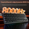 DAREU žaidimų klaviatūra su Hall efekto jungikliais, 8 kHz, EK60 HE-BK