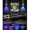 DARKBEAM dviguba UV LED žibintuvėlis 365nm ir 395nm, įkraunamas, 10 W, IPX4, A900
