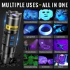 DARKBEAM dviguba UV LED žibintuvėlis 365nm ir 395nm, įkraunamas, 10 W, IPX4, A900