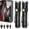 DARKBEAM LED įkraunama kišeninė prožektorius, 2000 lm, USB, atspari vandeniui, su fokusavimo reguliavimu, A300 X2, 2 vnt.