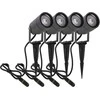 DAWALIGHT lauko LED šviestuvas su smaigaliu, GU10, IP65, 6 W, 3000 K, 4 vnt. rinkinys, ex049