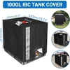 DBREAKS IBC talpos uždanga, 1000 l, neperšlampama, UV ir dulkių apsauga, su langeliu, užtrauktuku