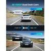 ddpai automobilinis vaizdo registratorius Z50 Pro 4K + 1080p su GPS ir Wi-Fi 6