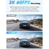 DDPAI automobilinis vaizdo registratorius Z60 Pro, 4K + 1080p, STARVIS 2, Wi-Fi, GPS