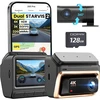 DDPAI automobilinis vaizdo registratorius Z60 Pro, 4K + 1080p, STARVIS 2, Wi-Fi, GPS