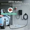 Deaccessories deWB11 Elektromobilių įkrovimo stotelė su programėle, 22 kW