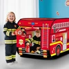 deAO vaikiška žaidimų palapinė gaisrinės automobilio formos 112 x 70 x 70 cm 995-7035B