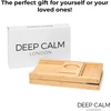 Deep Calm reguliuojamas bambukinis vonios padėklas 70–106 cm HU-XI-201