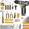 DEKO akumuliatorinių įrankių rinkinys su 12 V suktuvu ir 133 priedais DKMT133-new
