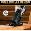 DEKOPRO mini diskinis pjūklas 600 W, 5500 aps./min., 85 mm diskas, pjovimo gylis iki 27 mm, DKPMCS0001
