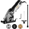 DEKOPRO mini diskinis pjūklas 600 W, 5500 aps./min., 85 mm diskas, pjovimo gylis iki 27 mm, DKPMCS0001