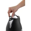 De'Longhi elektrinis virdulys 1,7 l, nerūdijančio plieno korpusas, 2400 W, juodas, KBOV2001.BK