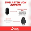 Delphi smūginis gręžtuvas-kaltas SDS+ 2600 W, 4 J, 4 režimai, Bohrhammer Delphi