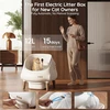 Devoko automatinė savaime išsivalanti kačių kraiko dėžė XXL su Wi-Fi, 12 l, MW-1314-DE