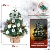DEWUR Mini Kalėdų eglutė su LED apšvietimu, 40 cm
