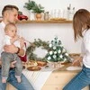 DEWUR Mini Kalėdų eglutė su LED apšvietimu, 40 cm