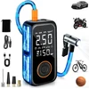 Dictien belaidis padangų kompresorius 150 PSI, 8000 mAh, su LCD ekranu QC-001B