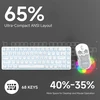 Dierya mechaninė žaidimų klaviatūra 68 klavišų USB-C su raudonaisiais jungikliais DK68se