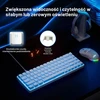 Dierya mechaninė žaidimų klaviatūra 68 klavišų USB-C su raudonaisiais jungikliais DK68se